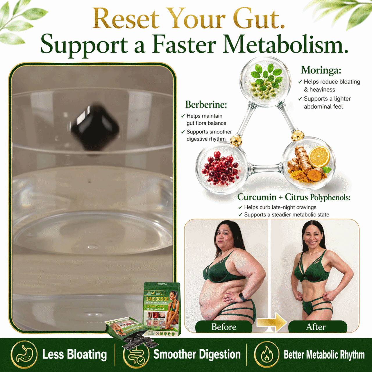 𝑮𝒓𝒆𝒆𝒏𝑭𝒆𝒆𝒍® 𝑩𝒆𝒓𝒃𝒆𝒓𝒊𝒏𝒆 𝑴𝒐𝒓𝒊𝒏𝒈𝒂- 𝑩𝒆𝒆 𝑽𝒆𝒏𝒐𝒎 𝑫𝒆𝒕𝒐𝒙 𝑺𝒍𝒊𝒎𝒎𝒊𝒏𝒈 𝑭𝒐𝒐𝒕 𝑺𝒐𝒂𝒌 𝑩𝒆𝒂𝒅
